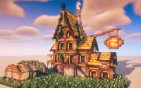 🏰 Large Medieval House with Bee Farm – Detailed Survival Base