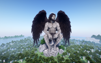 Minecraft Fallen Angel |Lucifer| Statue V61