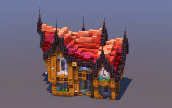 Red Medieval Fantasy House