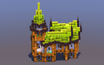 Green Medieval Fantasy House