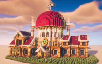 🏰 Grand Domed Medieval House – Immersive Survival Base