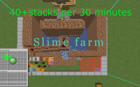 Minecraft slime ozzing farm