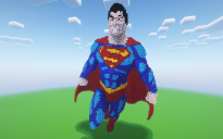 Minecraft SuperMan 2 Statue