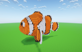 Minecraft Nemo Fish Statue
