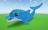 Minecraft Dolphin Statue