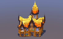 Yellow Medieval Fantasy House