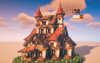 🏰 Large Medieval House – Multi-Roof Survival Base