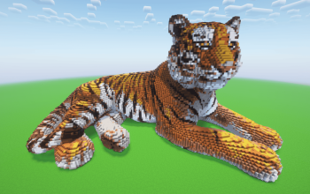 Minecraft Tiger Statue