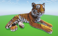 Minecraft Tiger Statue