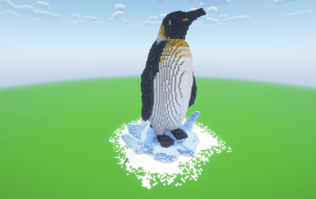 Minecraft Penguin Statue