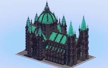 Gothic Cathedral Dark Cyan Version