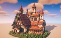 🏰 Large Medieval House – Multi-Roof Survival Base