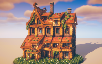 🏰 Large Medieval Townhouse – Multi-Floor Survival Base