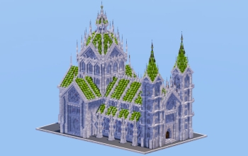 Gothic Cathedral - White and Green Version