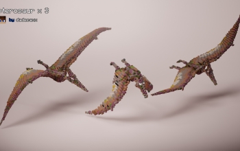 pterosaur x 3（Free download）