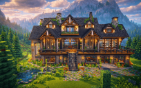 🏰 Grand Mountain Mansion detailed interior