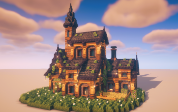 🏰 Cozy Medieval House with Tower – Survival Home