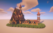 🐎 Medieval House with Horse Stable – Rural Survival Build
