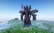 Minecraft Sauron |Concept-Lord of the Rings| Statue Free (Schematic and Map)