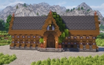 Medieval Trading Hall - Fully Decorated Interior