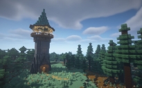Stone Fantasy Watchtower - Minecraft Build