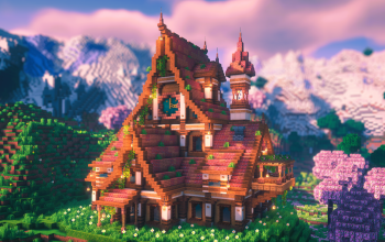 🏰 Medieval Manor House – Detailed Fantasy Build