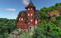 Minecraft Half-Timbered Cottage #2 - (Java/Bedrock + Schematic)