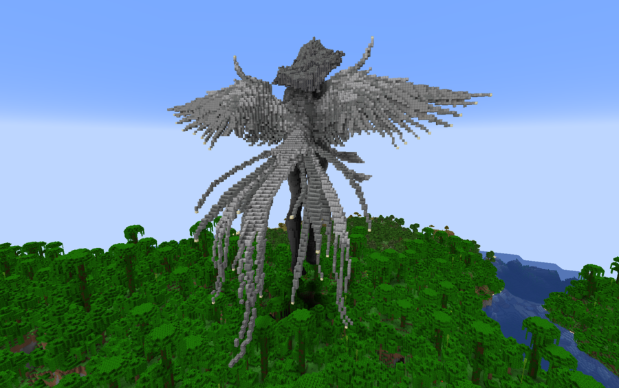 Minecraft Dark Phoenix Statue | Minecraft Statue and Sculpture #28475