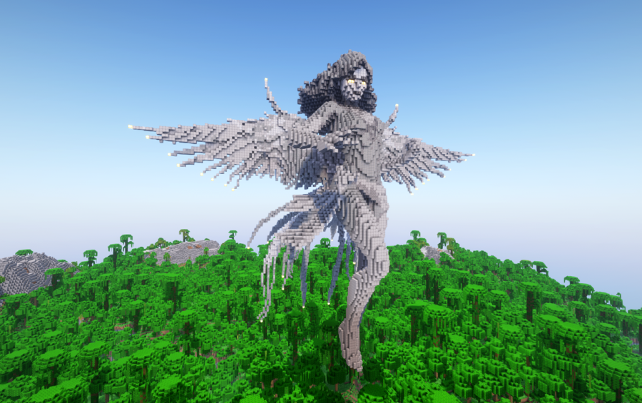 Minecraft Dark Phoenix Statue | Minecraft Miscellaneous Build #28475