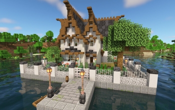 Elven Minecraft Survival Island (Updated)- (Java/Bedrock + Schematic)