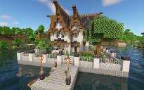 Elven Minecraft Survival Island (Updated)- (Java/Bedrock + Schematic)