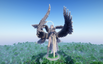 Minecraft Ashley |Heimdall Dislyte| Statue Free (Schematic and Map)