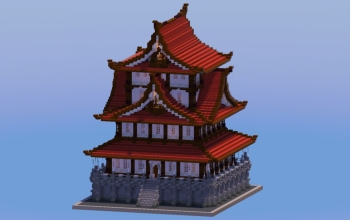 Japanese Castle Red