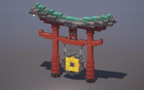 Japanese Torii Gong