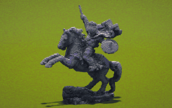 Knight on Horse statue