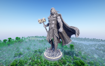 Minecraft Thor |God of Thunder-Norse| Statue Free (Schematic and Map)