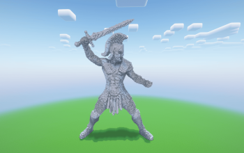 Minecraft Gladiator 2 Statue ( FREE )