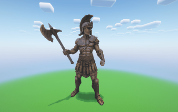Minecraft Gladiator 3 Statue ( FREE )