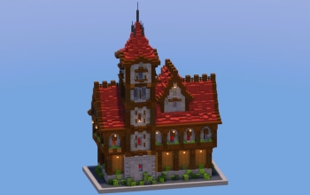 Medieval Town Hall Red Version