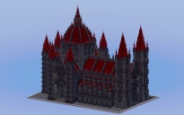 Dark Red Gothic Cathedral v2