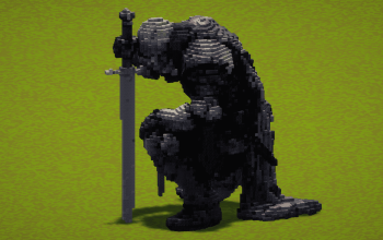 Kneeling Knight statue