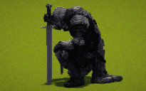 Kneeling Knight statue