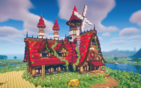 Windmill Crest Medieval House | Fantasy Survival Build