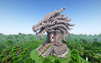 Minecraft Dragon Nether Portal Statue V39