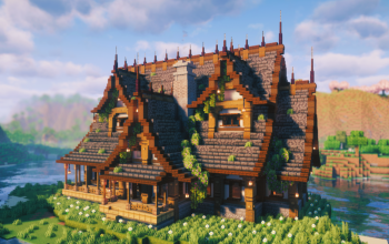 🏰 Stonecrest Medieval Manor | Detailed Fantasy Survival Build