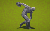 Discobolus statue