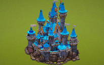 Cyan Fantasy Castle