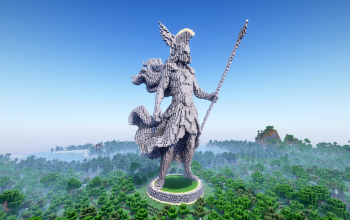 Minecraft Legendary Spartan Statue V02