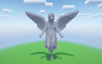 Minecraft Angel 19 Statue ( FREE )