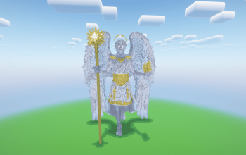 Minecraft Angel 21 Statue ( FREE )